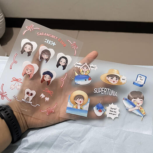 ILLIT Cherish &amp; Super Tuna Sticker Sheet